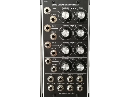 CORSYNTH C 107 QUAD LINEAR VCA VC MIXER CORSYNTH C 107 QUAD LINEAR VCA VC MIXER